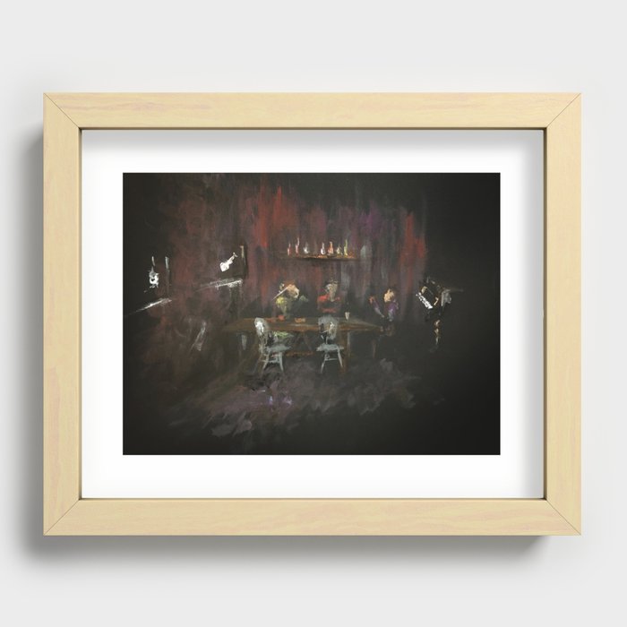 Structure of Greed Recessed Framed Print