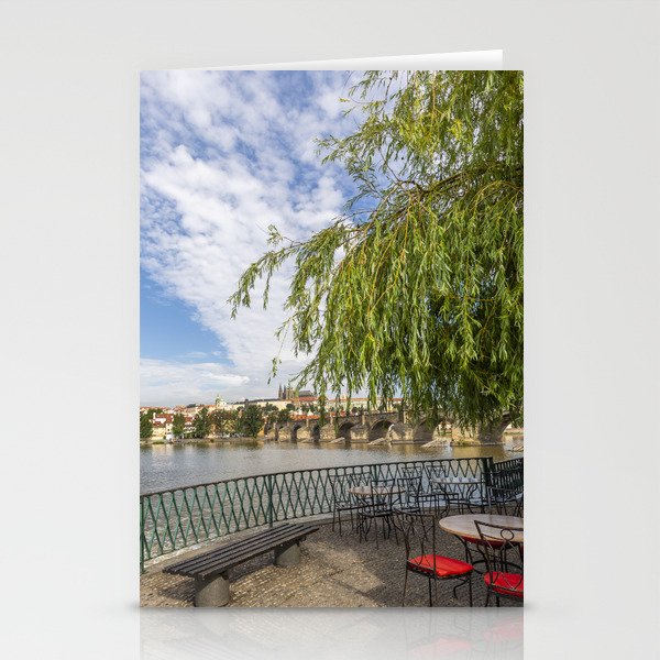 Cozy view of Charles Bridge Stationery Cards