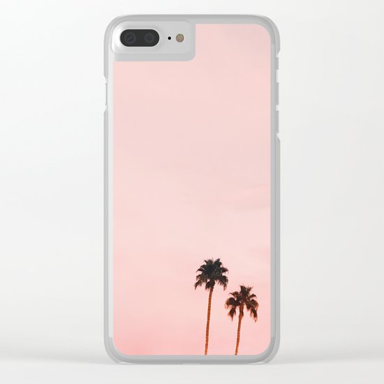 Pink Sunset Clear iPhone Case