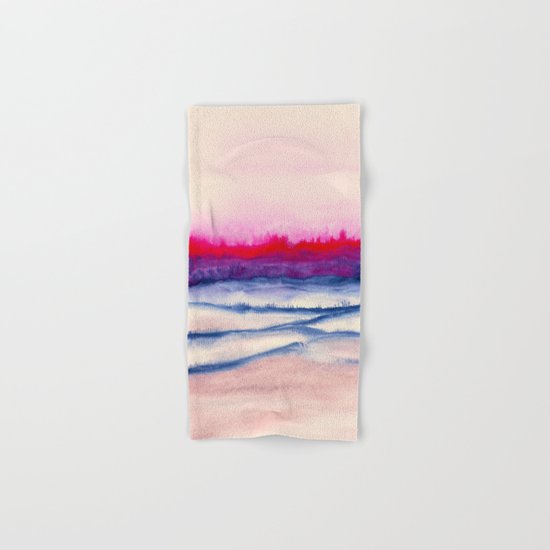 Watercolor abstract landscape 29 Hand & Bath Towel