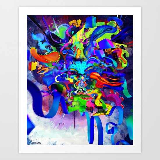 Kathakali Art Print
