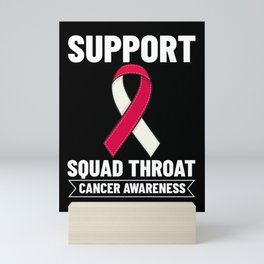 Head and Neck Throat Cancer Ribbon Survivor Mini Art Print