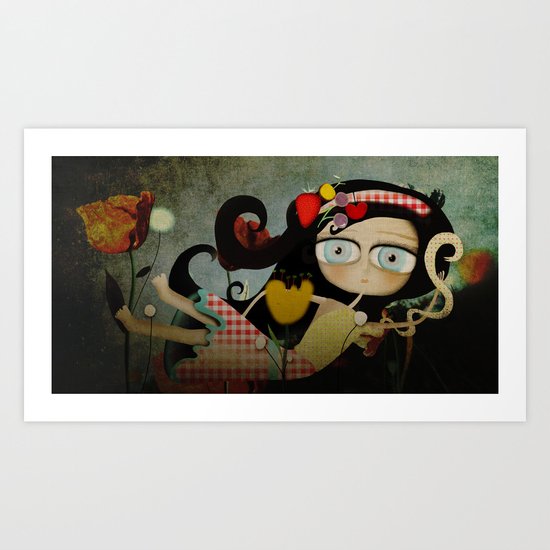 Doll Art Cute Childrens Home Decor 2012 Art Print