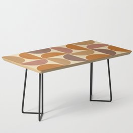 Mid century geometric pattern on cream background 4 Coffee Table
