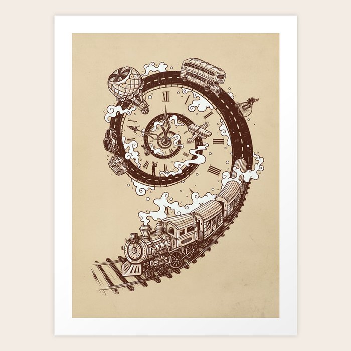 Time Travel Art Print