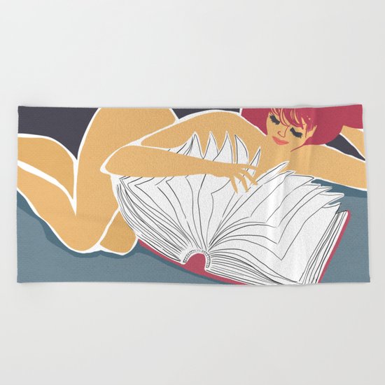 Reading Is Sexy Beach Towel