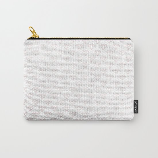 Simply Diamonds in Rose Gold Sunset Carry-All Pouch