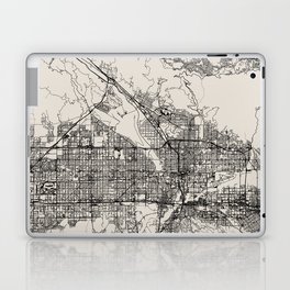 USA, San Bernardino City Map - Minimal Aesthetic Laptop Skin