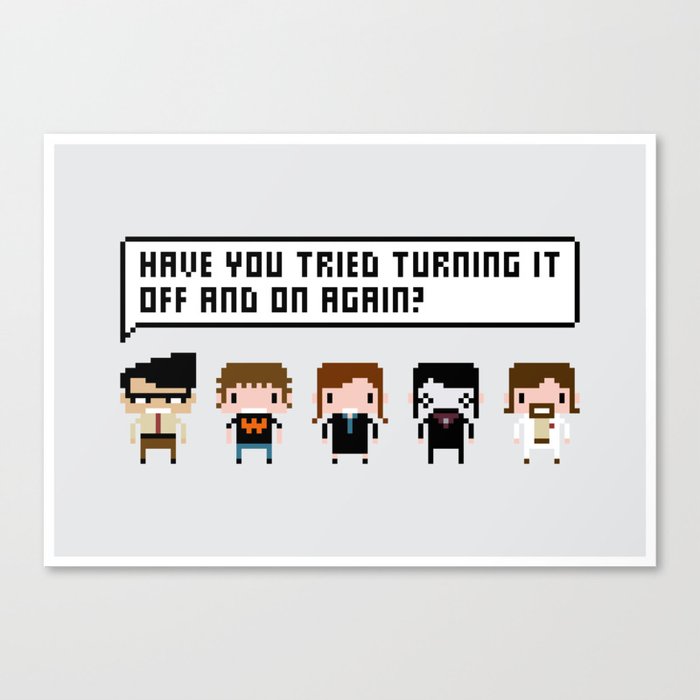 The IT Crowd Characters Canvas Print