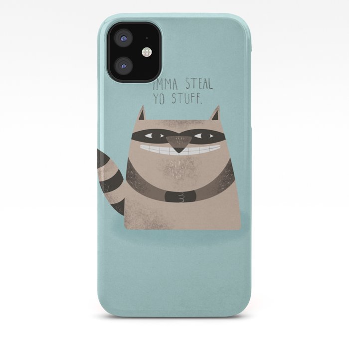 Sneaky Raccoon iPhone Case