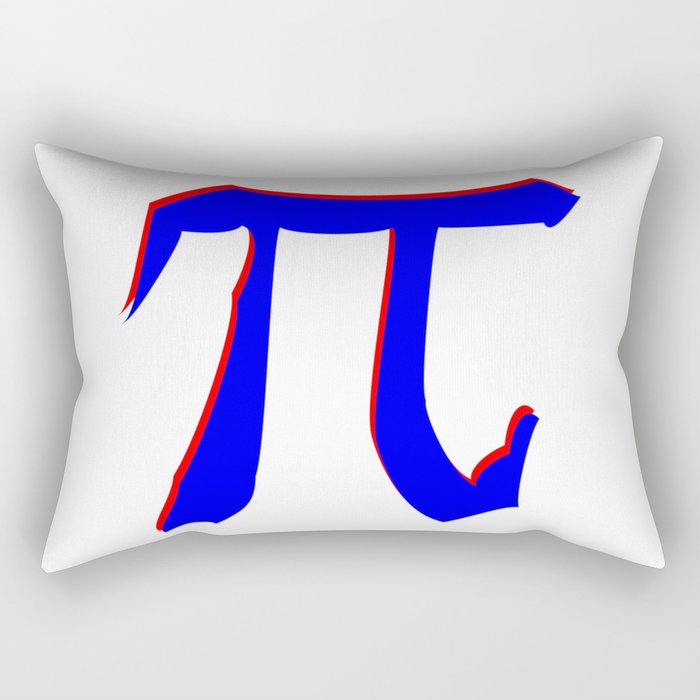 Constant Pi Symbol Rectangular Pillow