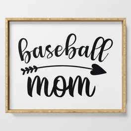 Baseball Mom Serving Tray