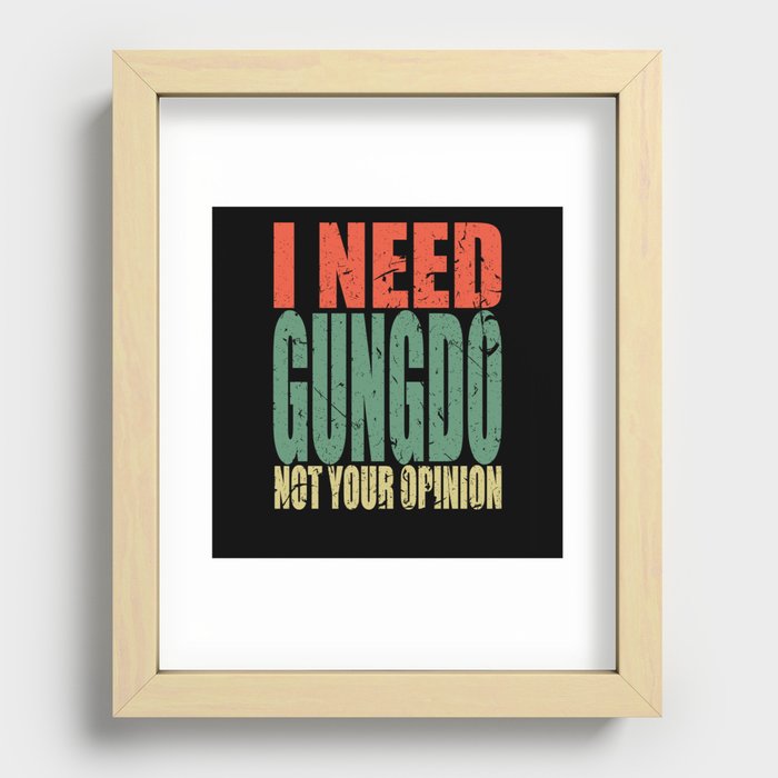 Gungdo Say Funny Recessed Framed Print