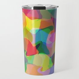 Modern Abstract Chroma Multicolor Travel Mug