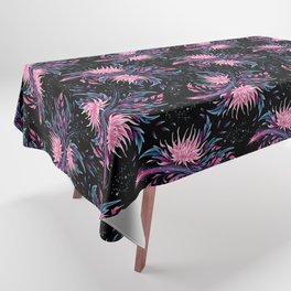 Floral Supernova - Pink Blue Tablecloth