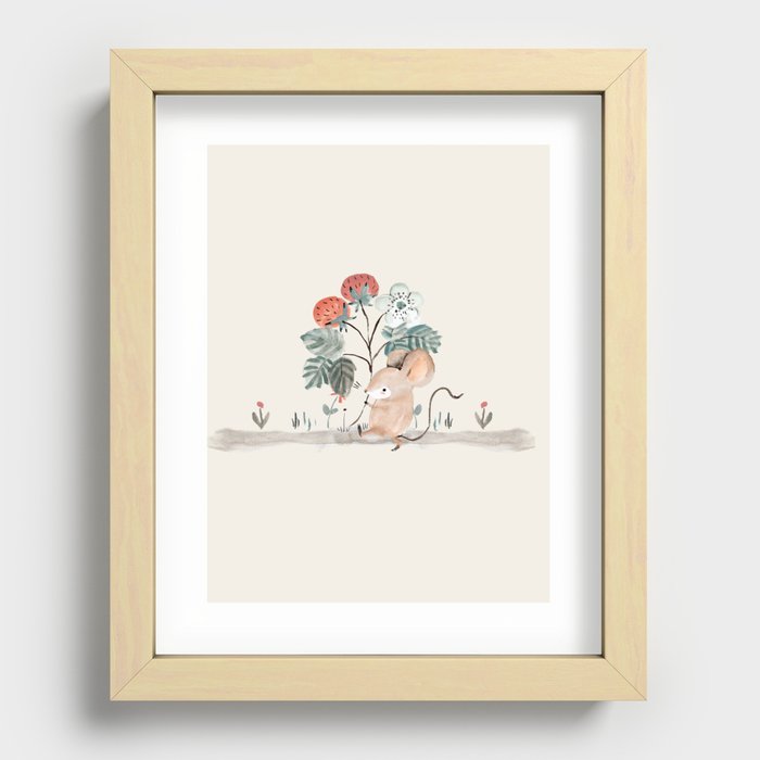Little mice Recessed Framed Print