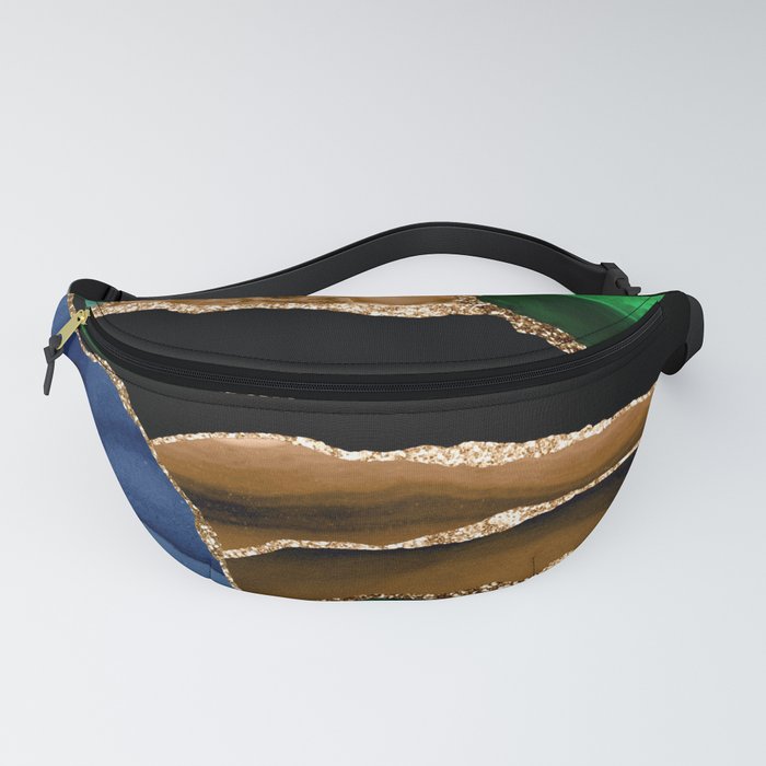 Peacock Agate Texture 10 Fanny Pack