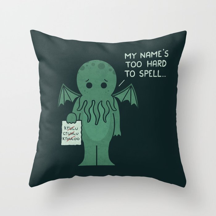 Monster Issues - Cthulhu Throw Pillow