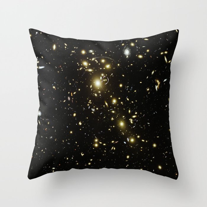 Distant galaxies, Abell 1703. Throw Pillow