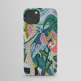 Jungle Sloth & Panther Pals iPhone Case