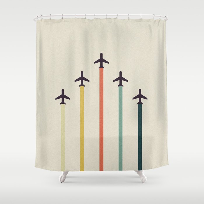 Airplanes Shower Curtain