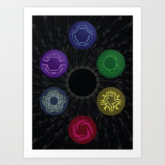 Skies of Arcadia - Moons Art Print