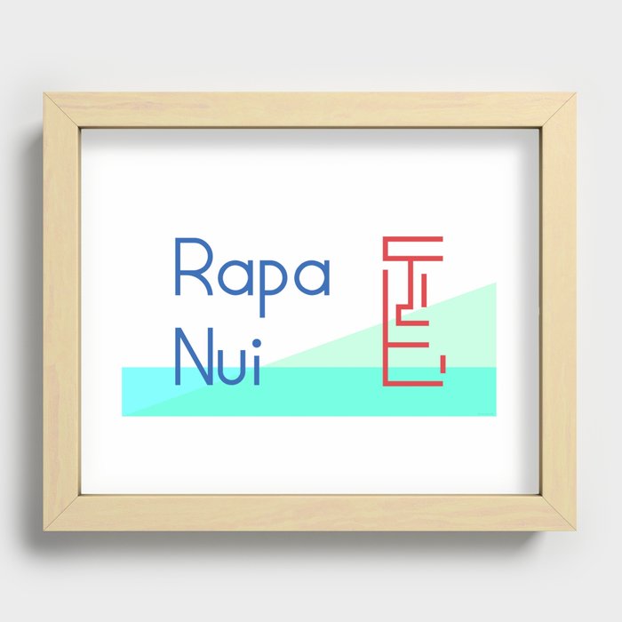 Rapa Nui Poster Recessed Framed Print