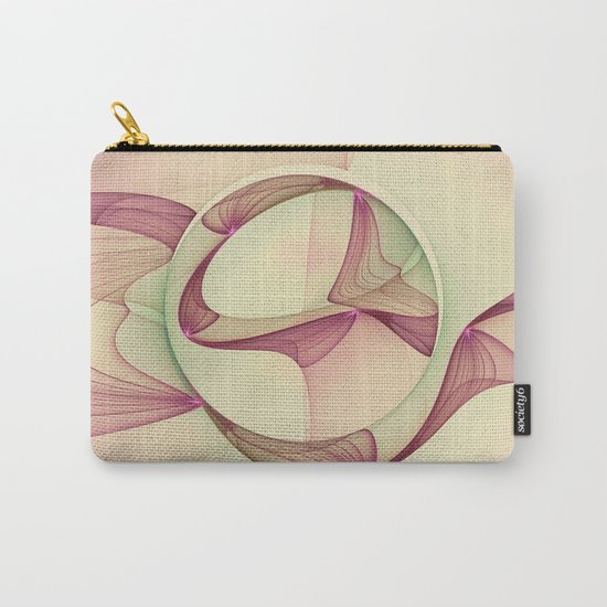 The Abstract Elegance, Modern Fractal Art Carry-All Pouch