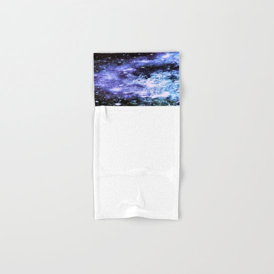 Chaotic Space : Galaxy Periwinkle Blue Lavender Gray Hand & Bath Towel