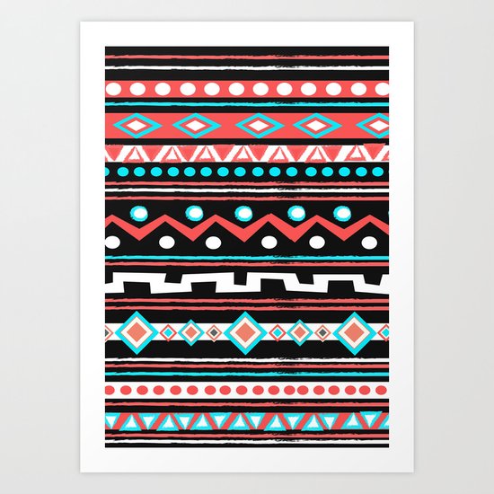 BLACK TIPI Art Print