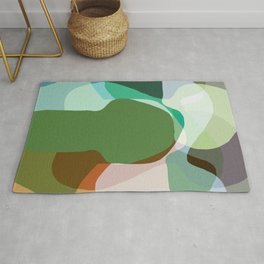 Colors of Nature BA0A - Abstract Art Design Rug