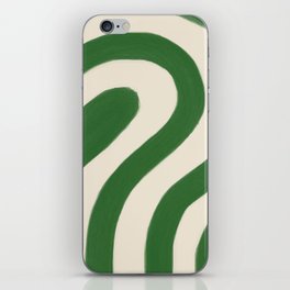'Pathway' | Abstract art | Green | One color | iPhone Skin