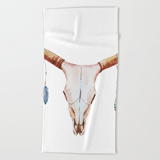 Animal Skull 03 Beach Towel
