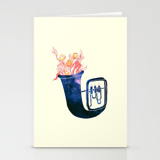Natural Trumpet Stationery Cards
