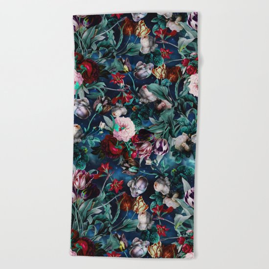 NIGHT FOREST X Beach Towel