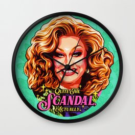 Quite The Scandal, Actually Wall Clock | Alaksa, Trixie, Dragqueen, Adoredelano, Jinkxmonsoon, Katya, Thetuck, Drawing 