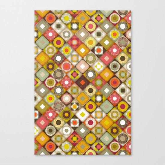 parava retro diagonal Canvas Print