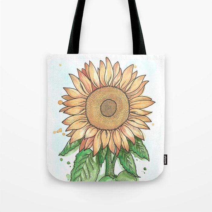 Cheerful Sunflower Tote Bag
