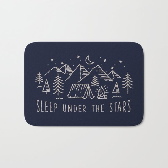 Sleep under the stars Bath Mat