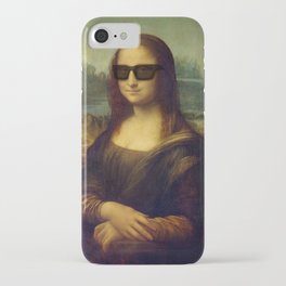 Hipster Mona Lisa in her Hipster Shades iPhone Case