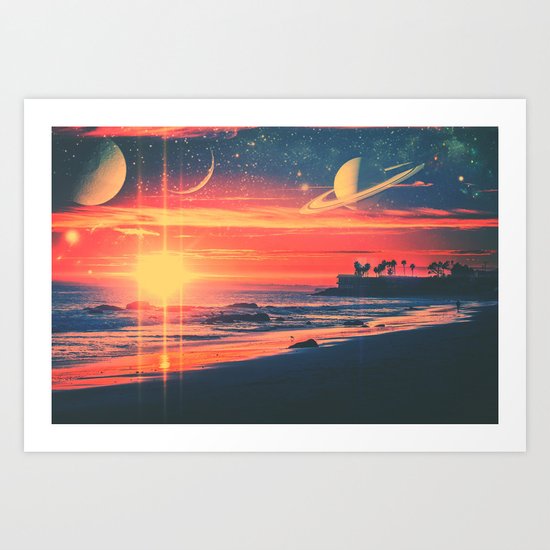 A Fax From the Beach Art Print