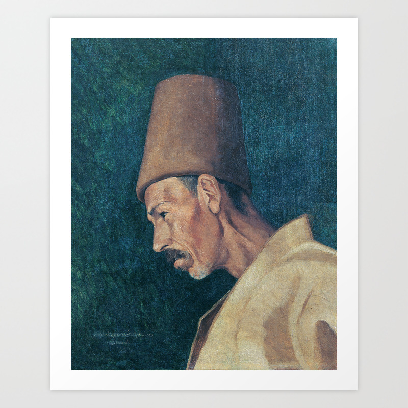 osman hamdi bey kokenoglu riza efendi art print by pdpress