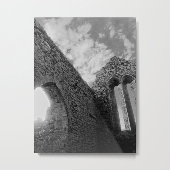 Corcomeroe Abbey Arch Metal Print