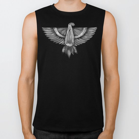 Black Parrot Biker Tank