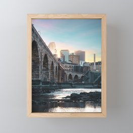 Minneapolis Sunset | City Photography Framed Mini Art Print