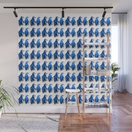 We care a lot. Couple of blue little penguins. Wall Mural