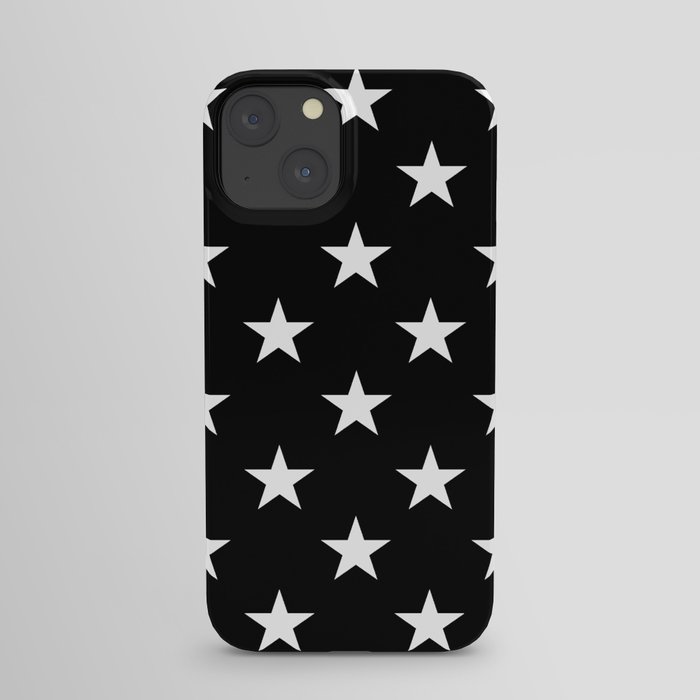 Stars (White/Black) iPhone Case