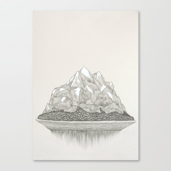 The Mountains and the Woods Canvas Print