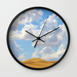 Desert Dune Clouds by Reay of Light Photography Wall Clock | Sanddunes, Adventure, Desert, Sky, Usa, Africa, Nature, Arizona, Abudhabi, Lookup 