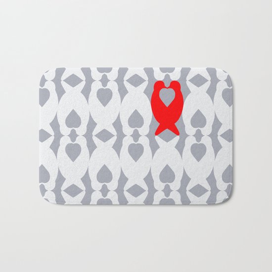 Love Birds Pattern Bath Mat